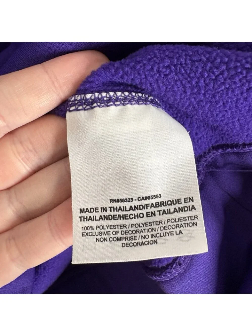 Nike Therma Fit Women L Purple Fleece Raglan Sleeve Crewneck Pullover Sweatshirt